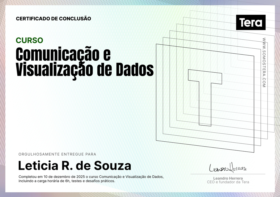 Tera — Comunicação e Visualização de Dados