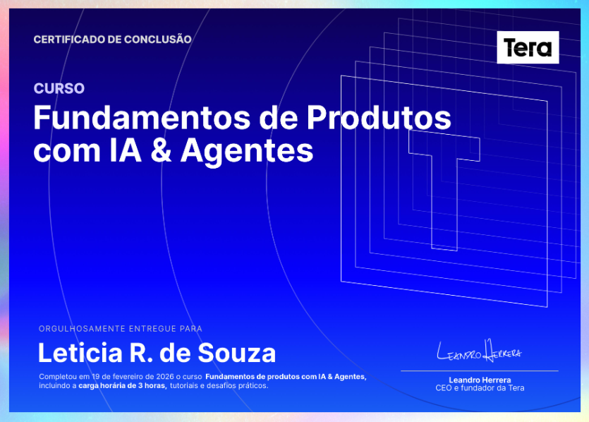 Tera — Fundamentos de Produtos com IA & Agentes