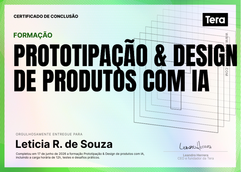 Tera — Prototipação & Design de Produtos com IA